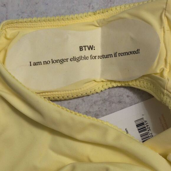 NWT Andie The String Bottom Zest Yellow Side Tie Bikini Swimwear XL - Picture 5 of 10